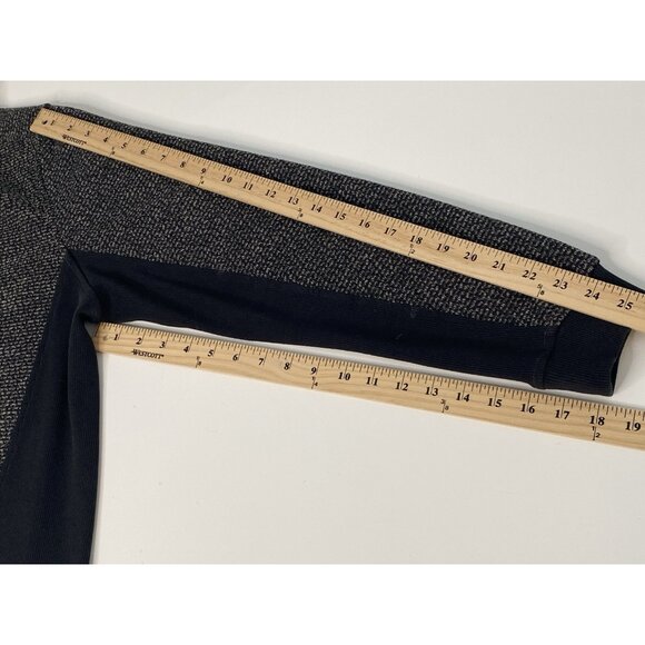 Carbon 2 Cobalt Jacket Mens L Black Gray Nuvola Sherpa Fleece Lined Knit Zip Jac - Picture 16 of 16